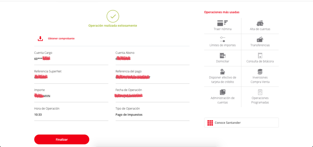Comprobante-pago-santander-SAT